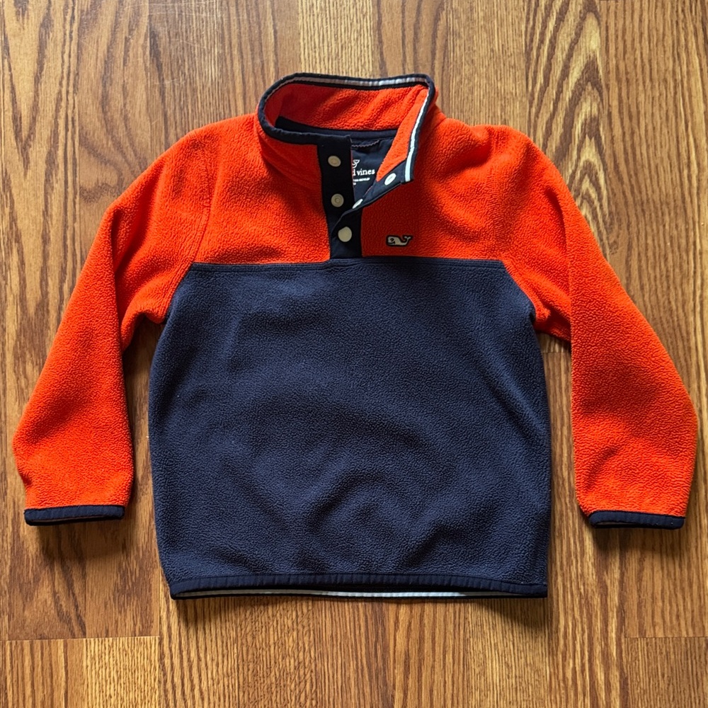 Vineyard Vines Kids Fleece Pullover, size 4T